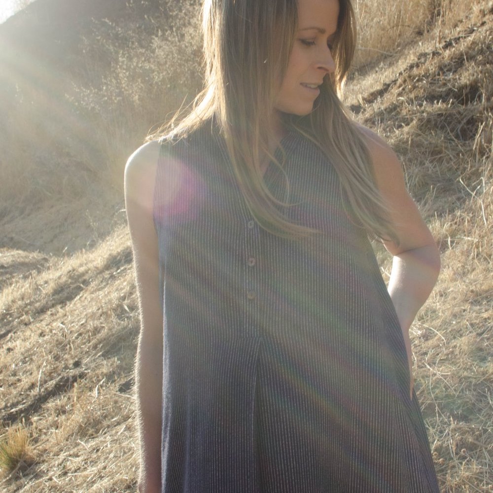 Button Front Striped Dress - Picture 6 of 8